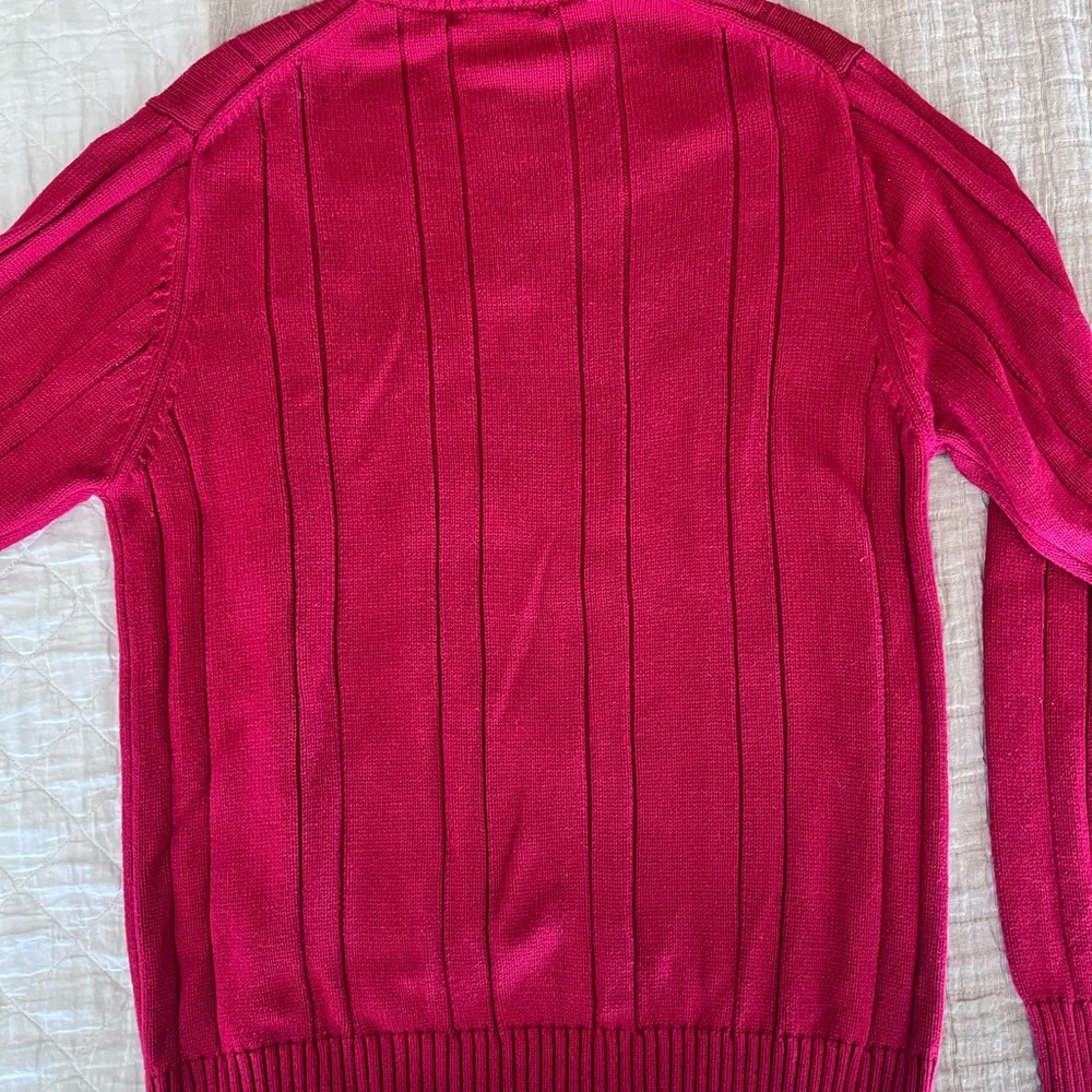 Geoffrey Beene Red Half-Zip Sweater | 100% Cotton | Men’s Large